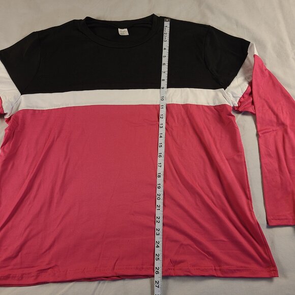 Men's-Women's Pajamas long sleeve shirt and pants 3XL Black & Pink New - Picture 9 of 11